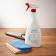 Limpiacristales de metal, detergente profesional Cleanit, paño antibacteriano de doble textura