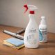 Limpiacristales de metal, tratamiento hidrofóbico antagotas, detergente profesional Cleanit y paño antibacteriano de doble textura
