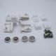 Rodamientos con soportes color silver. R07STAN2